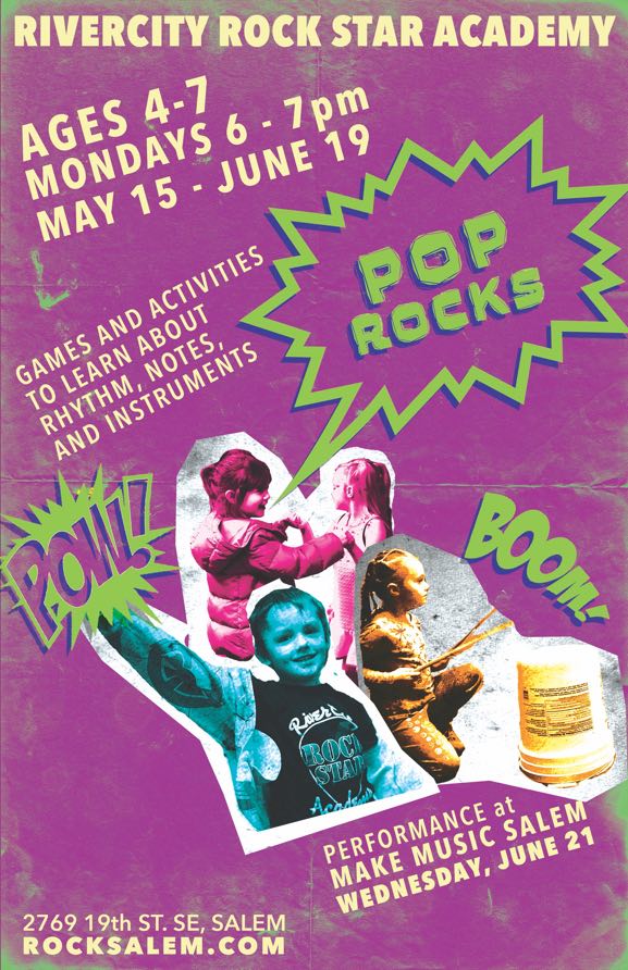 Spring 2023 Pop Rocks (Ages 4-7) - RiverCity Rock Star Academy Music Store