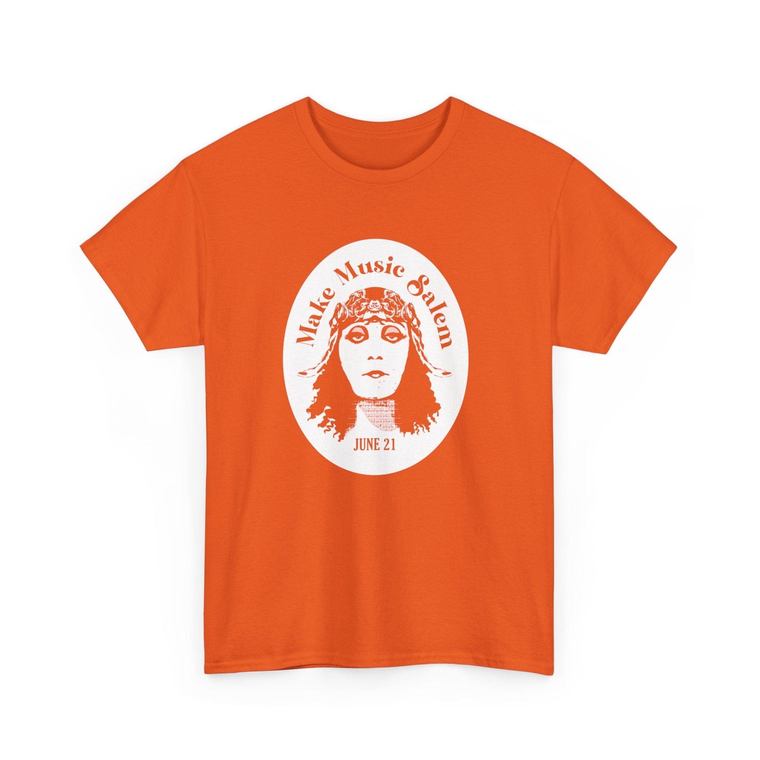 Make Music Day Salem Elsinore Girl White Logo T-Shirt T-Shirt Printify - RiverCity Rockstar Academy Music Store, Salem Keizer Oregon