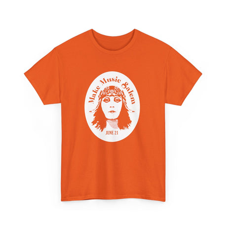 Make Music Day Salem Elsinore Girl White Logo T-Shirt T-Shirt Printify - RiverCity Rockstar Academy Music Store, Salem Keizer Oregon