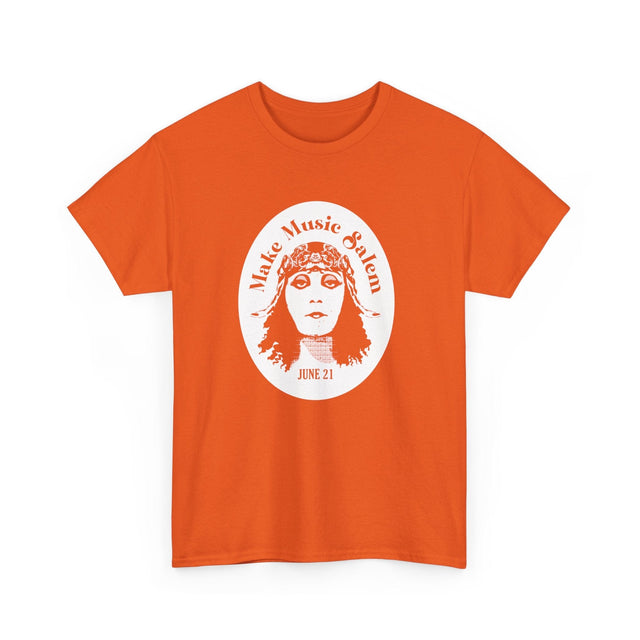 Make Music Day Salem Elsinore Girl White Logo T-Shirt T-Shirt Printify - RiverCity Rockstar Academy Music Store, Salem Keizer Oregon