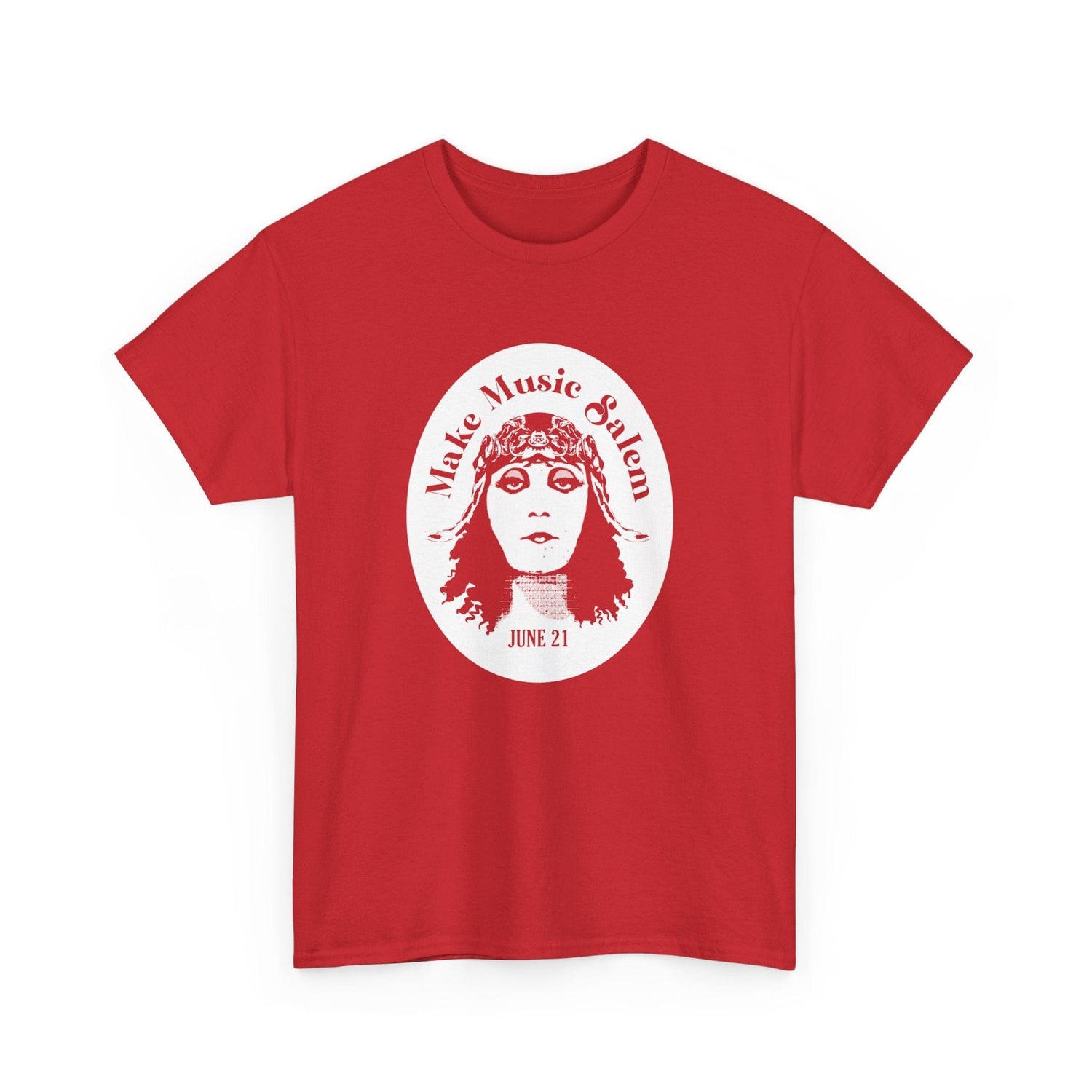 Make Music Day Salem Elsinore Girl White Logo T-Shirt T-Shirt Printify - RiverCity Rockstar Academy Music Store, Salem Keizer Oregon