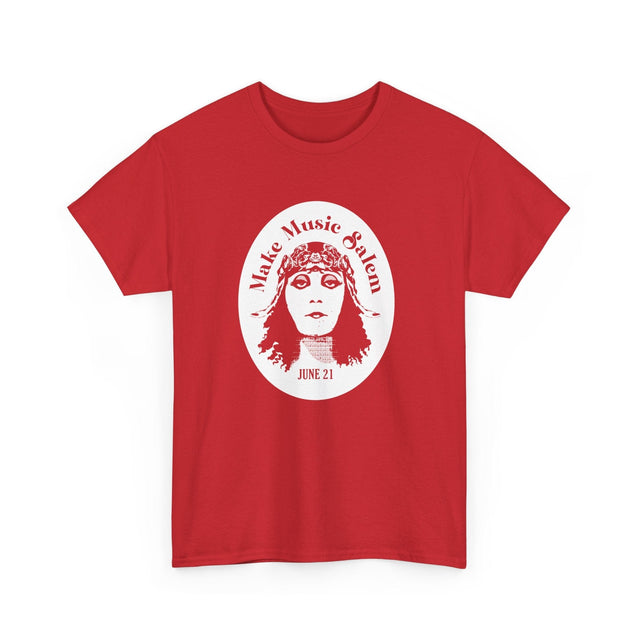 Make Music Day Salem Elsinore Girl White Logo T-Shirt T-Shirt Printify - RiverCity Rockstar Academy Music Store, Salem Keizer Oregon
