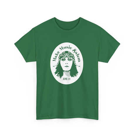 Make Music Day Salem Elsinore Girl White Logo T-Shirt T-Shirt Printify - RiverCity Rockstar Academy Music Store, Salem Keizer Oregon