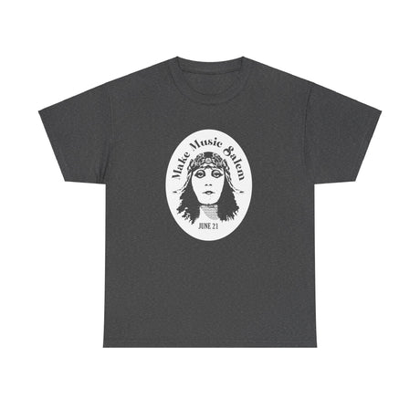 Make Music Day Salem Elsinore Girl White Logo T-Shirt T-Shirt Printify - RiverCity Rockstar Academy Music Store, Salem Keizer Oregon