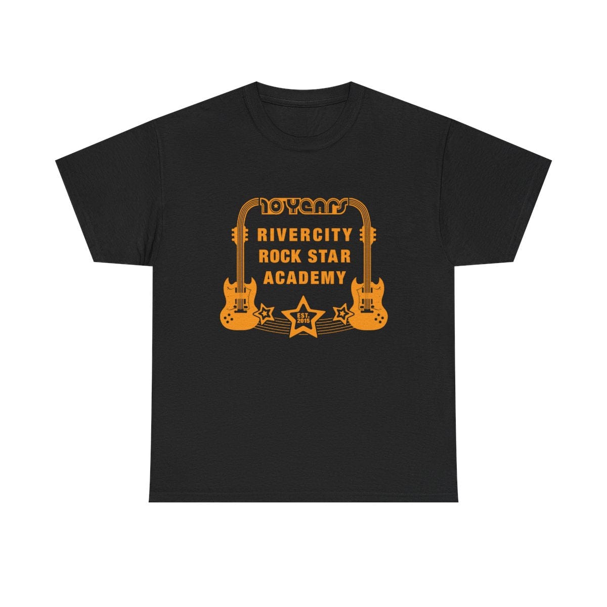 RiverCity 10 Year Anniversary T-Shirts (Black) Apparel RiverCity Music Store - RiverCity Rockstar Academy Music Store, Salem Keizer Oregon