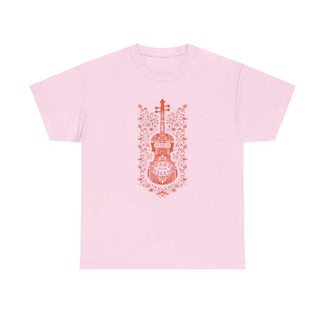 Make Music Salem Floral Violin T-Shirt T-Shirt Printify - RiverCity Rockstar Academy Music Store, Salem Keizer Oregon