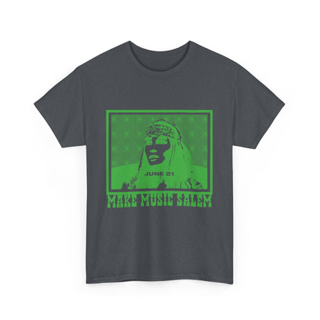 Make Music Day Salem Raquel Welch Green Logo T-Shirt T-Shirt Printify - RiverCity Rockstar Academy Music Store, Salem Keizer Oregon