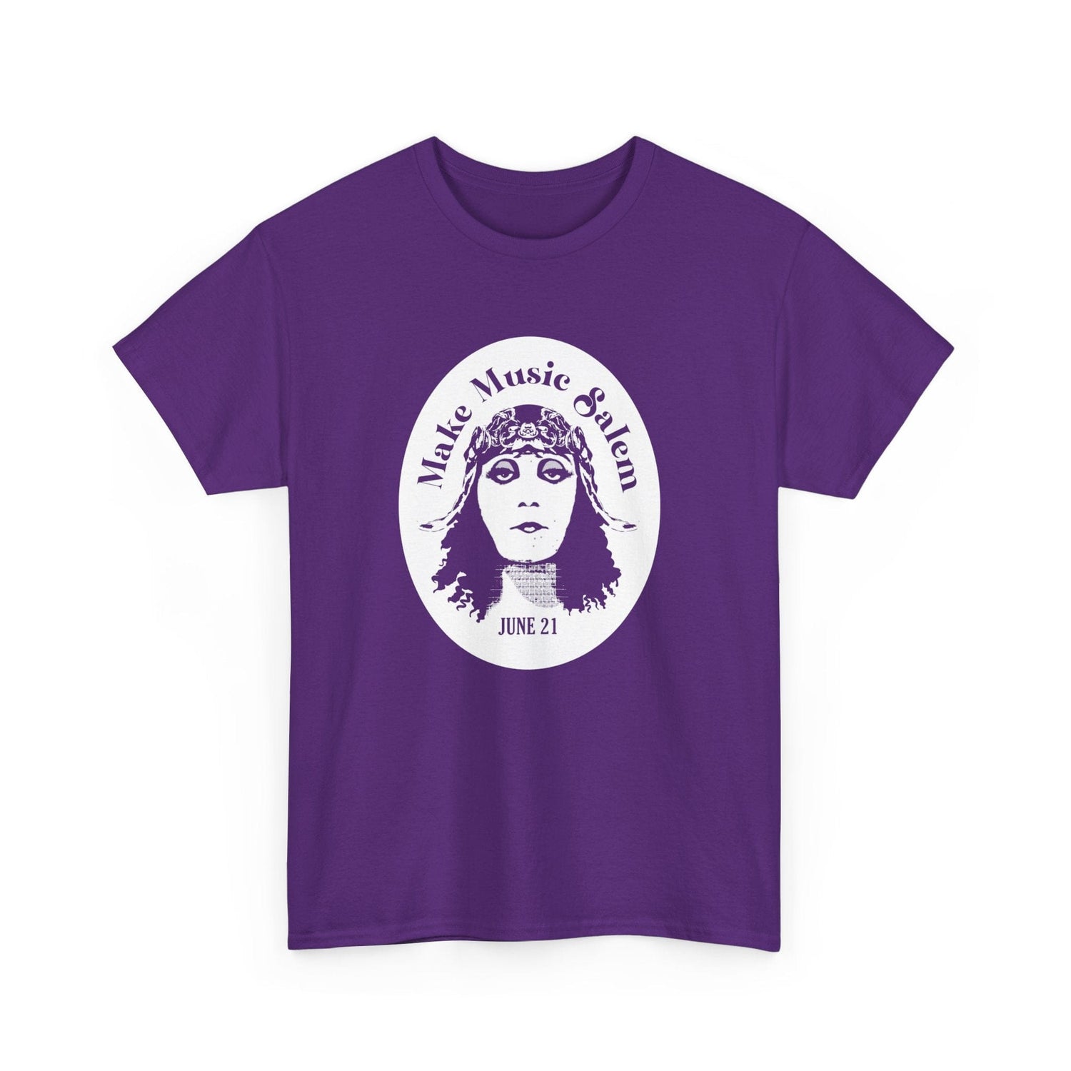 Make Music Day Salem Elsinore Girl White Logo T-Shirt T-Shirt Printify - RiverCity Rockstar Academy Music Store, Salem Keizer Oregon