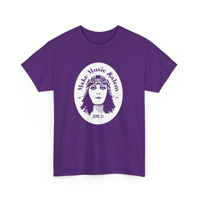 Make Music Day Salem Elsinore Girl White Logo T-Shirt T-Shirt Printify - RiverCity Rockstar Academy Music Store, Salem Keizer Oregon