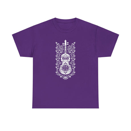 Make Music Day Salem Floral Violin White Logo T-Shirt T-Shirt Printify - RiverCity Rockstar Academy Music Store, Salem Keizer Oregon