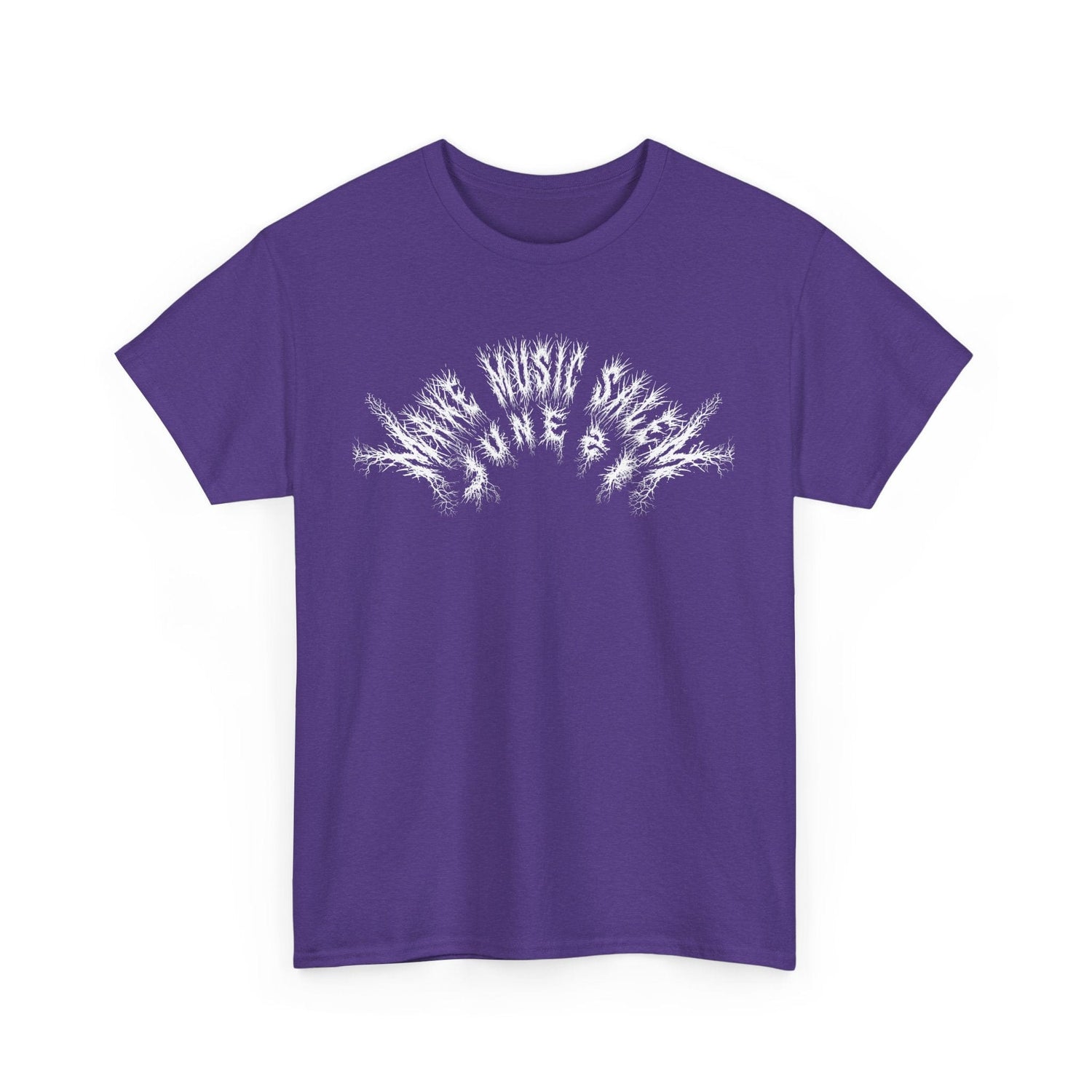 A vibrant Salem Metal T-Shirt celebrating Make Music Day with bold graphic design and musical symbols