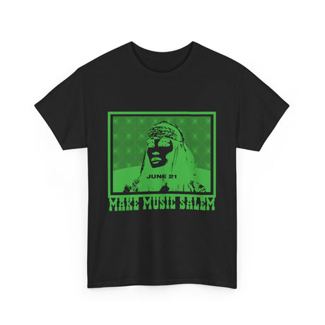 Make Music Day Salem Raquel Welch Green Logo T-Shirt T-Shirt Printify - RiverCity Rockstar Academy Music Store, Salem Keizer Oregon