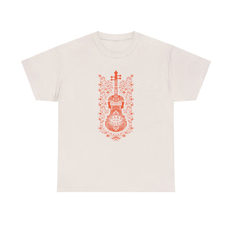 Make Music Salem Floral Violin T-Shirt T-Shirt Printify - RiverCity Rockstar Academy Music Store, Salem Keizer Oregon