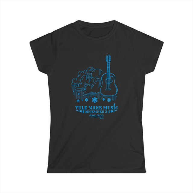 Yule Make Music Women's Tee T-Shirt Printify - RiverCity Rockstar Academy Music Store, Salem Keizer Oregon