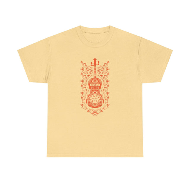 Make Music Salem Floral Violin T-Shirt T-Shirt Printify - RiverCity Rockstar Academy Music Store, Salem Keizer Oregon