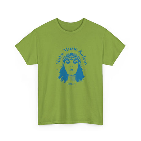 Make Music Day Salem Elsinore Girl Blue Logo T-Shirt T-Shirt Printify - RiverCity Rockstar Academy Music Store, Salem Keizer Oregon