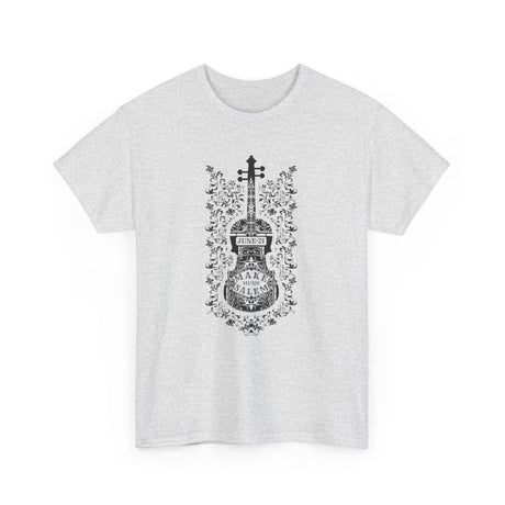 Make Music Day Salem Floral Violin Black Logo T-Shirt T-Shirt Printify - RiverCity Rockstar Academy Music Store, Salem Keizer Oregon