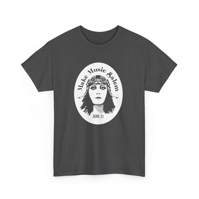 Make Music Day Salem Elsinore Girl White Logo T-Shirt T-Shirt Printify - RiverCity Rockstar Academy Music Store, Salem Keizer Oregon