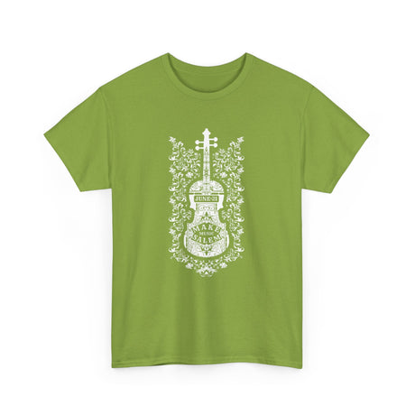 Make Music Day Salem Floral Violin White Logo T-Shirt T-Shirt Printify - RiverCity Rockstar Academy Music Store, Salem Keizer Oregon
