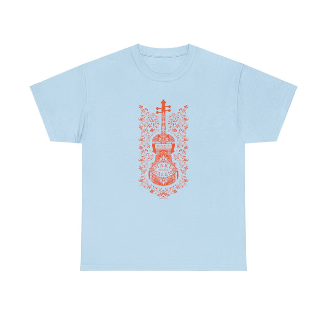Make Music Salem Floral Violin T-Shirt T-Shirt Printify - RiverCity Rockstar Academy Music Store, Salem Keizer Oregon