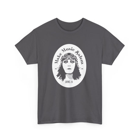 Make Music Day Salem Elsinore Girl White Logo T-Shirt T-Shirt Printify - RiverCity Rockstar Academy Music Store, Salem Keizer Oregon