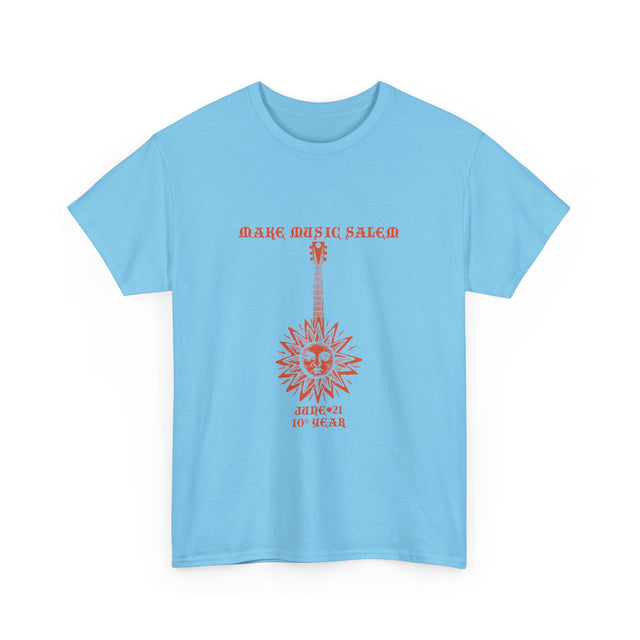Make Music Day Salem Sun Guitar Orange Logo T-Shirt T-Shirt Printify - RiverCity Rockstar Academy Music Store, Salem Keizer Oregon