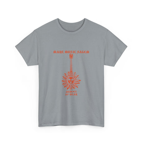 Make Music Day Salem Sun Guitar Orange Logo T-Shirt T-Shirt Printify - RiverCity Rockstar Academy Music Store, Salem Keizer Oregon