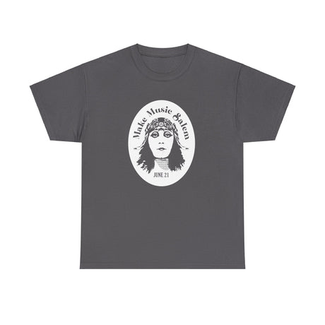 Make Music Day Salem Elsinore Girl White Logo T-Shirt T-Shirt Printify - RiverCity Rockstar Academy Music Store, Salem Keizer Oregon