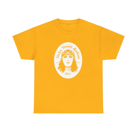 Make Music Day Salem Elsinore Girl White Logo T-Shirt T-Shirt Printify - RiverCity Rockstar Academy Music Store, Salem Keizer Oregon