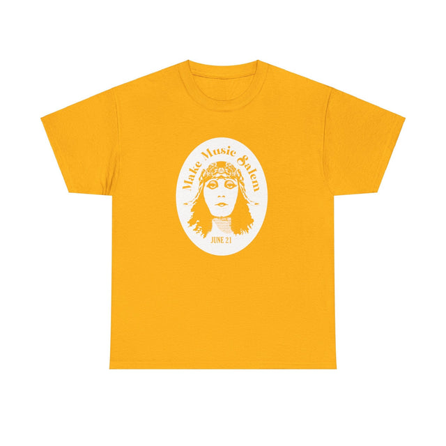 Make Music Day Salem Elsinore Girl White Logo T-Shirt T-Shirt Printify - RiverCity Rockstar Academy Music Store, Salem Keizer Oregon