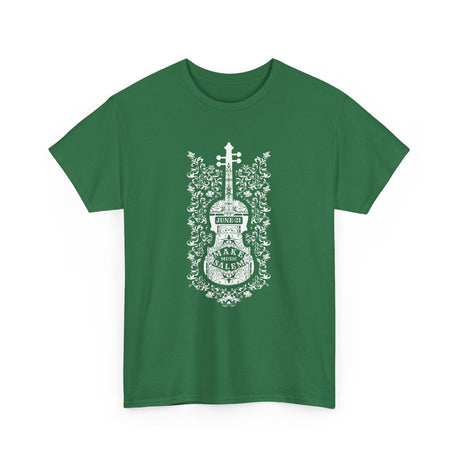 Make Music Day Salem Floral Violin White Logo T-Shirt T-Shirt Printify - RiverCity Rockstar Academy Music Store, Salem Keizer Oregon