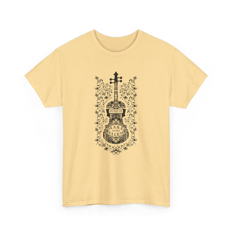 Make Music Day Salem Floral Violin Black Logo T-Shirt T-Shirt Printify - RiverCity Rockstar Academy Music Store, Salem Keizer Oregon
