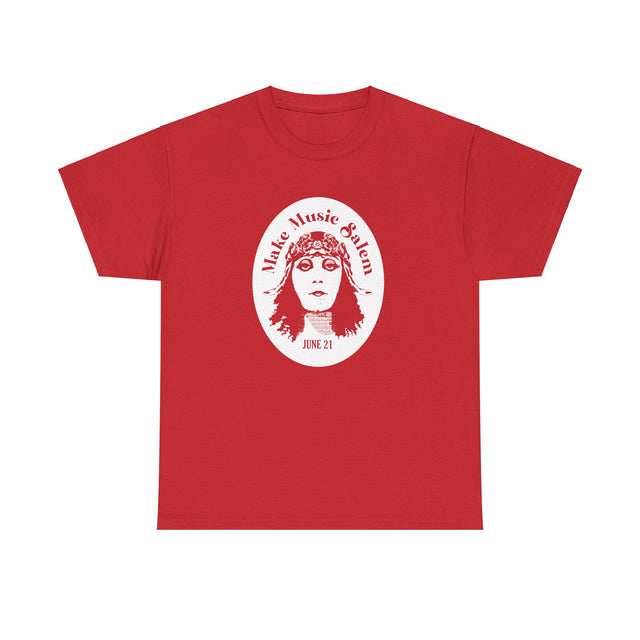 Make Music Day Salem Elsinore Girl White Logo T-Shirt T-Shirt Printify - RiverCity Rockstar Academy Music Store, Salem Keizer Oregon