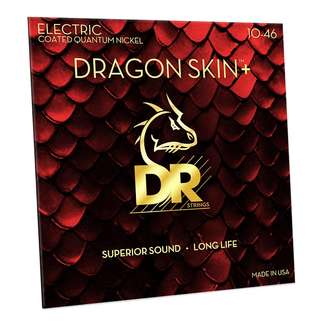 DR Dragon Skin+ Coated Quantum Nickel Electric Guitar Strings 10-46 Electric Guitar Strings DR Strings - RiverCity Rockstar Academy Music Store, Salem Keizer Oregon