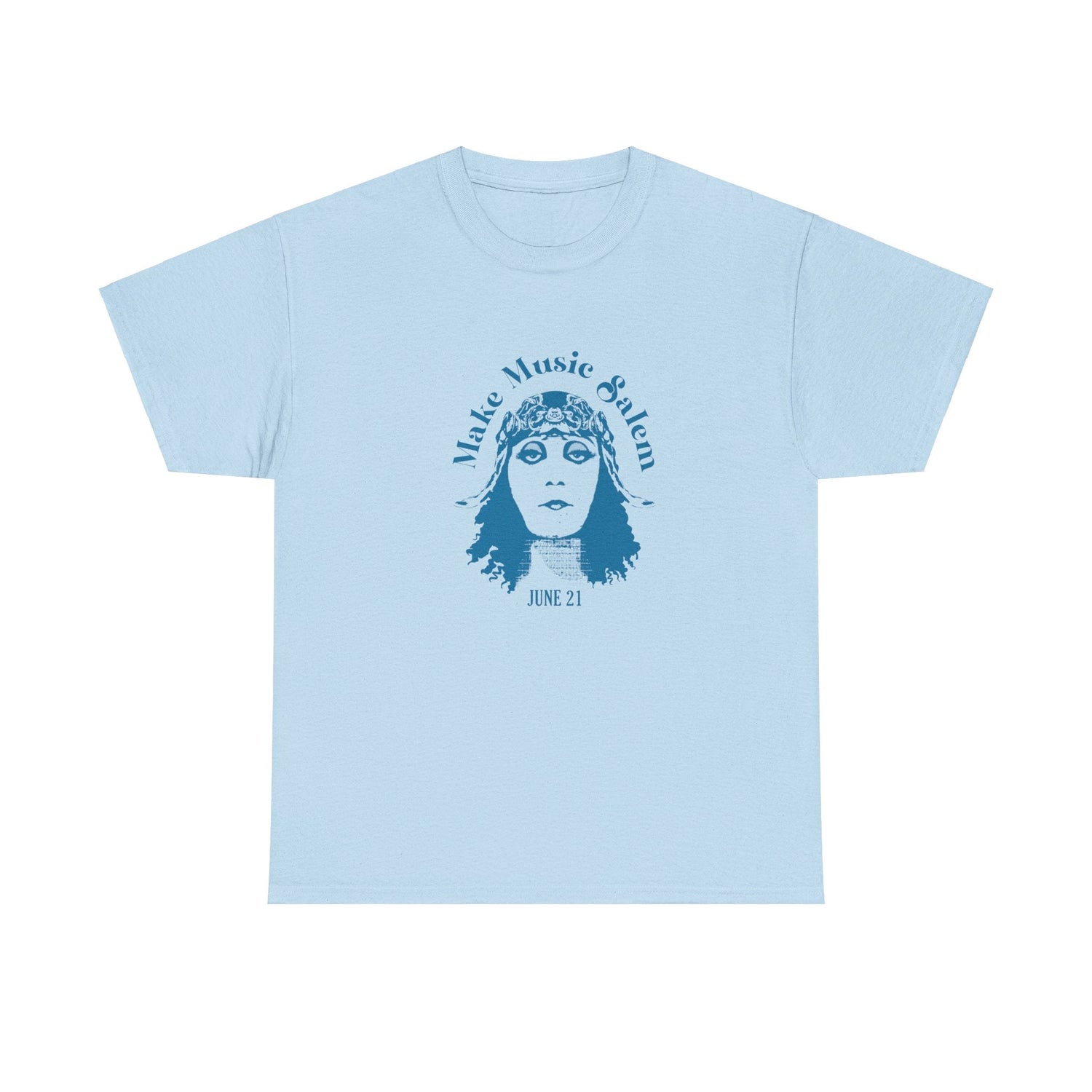 Make Music Day Salem Elsinore Girl Blue Logo T-Shirt T-Shirt Printify - RiverCity Rockstar Academy Music Store, Salem Keizer Oregon