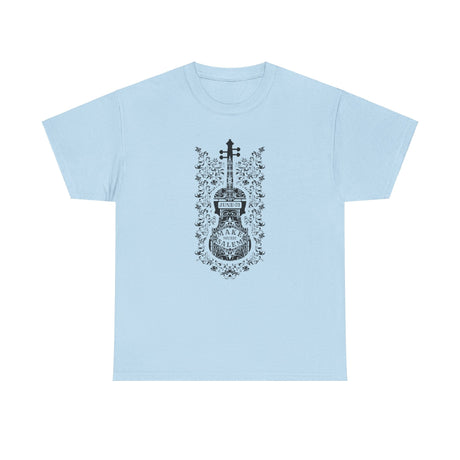 Make Music Day Salem Floral Violin Black Logo T-Shirt T-Shirt Printify - RiverCity Rockstar Academy Music Store, Salem Keizer Oregon