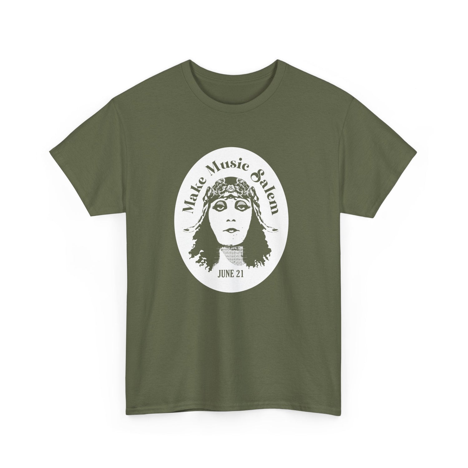 Make Music Day Salem Elsinore Girl White Logo T-Shirt T-Shirt Printify - RiverCity Rockstar Academy Music Store, Salem Keizer Oregon