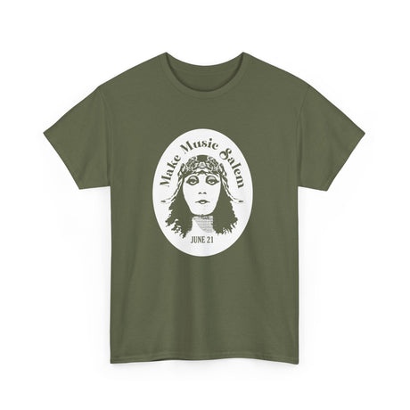 Make Music Day Salem Elsinore Girl White Logo T-Shirt T-Shirt Printify - RiverCity Rockstar Academy Music Store, Salem Keizer Oregon