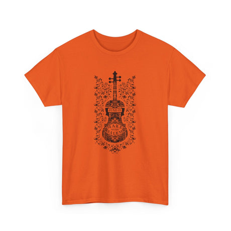 Make Music Day Salem Floral Violin Black Logo T-Shirt T-Shirt Printify - RiverCity Rockstar Academy Music Store, Salem Keizer Oregon