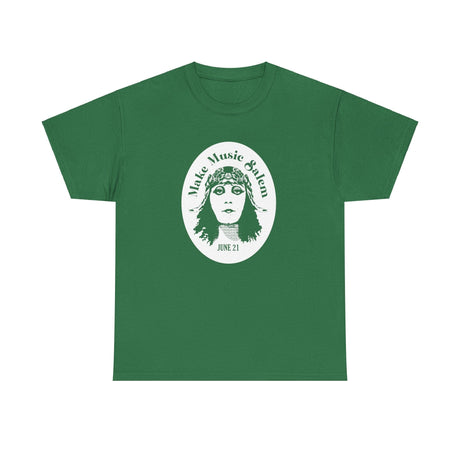 Make Music Day Salem Elsinore Girl White Logo T-Shirt T-Shirt Printify - RiverCity Rockstar Academy Music Store, Salem Keizer Oregon