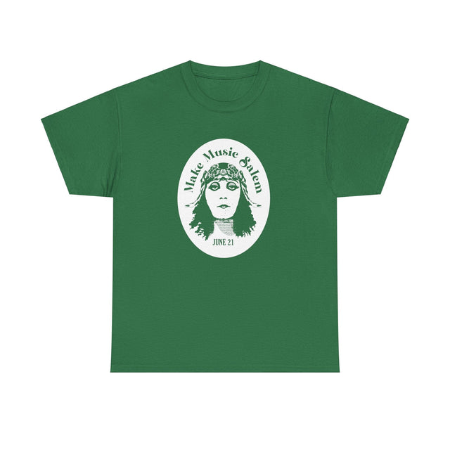 Make Music Day Salem Elsinore Girl White Logo T-Shirt T-Shirt Printify - RiverCity Rockstar Academy Music Store, Salem Keizer Oregon