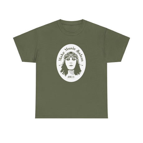 Make Music Day Salem Elsinore Girl White Logo T-Shirt T-Shirt Printify - RiverCity Rockstar Academy Music Store, Salem Keizer Oregon