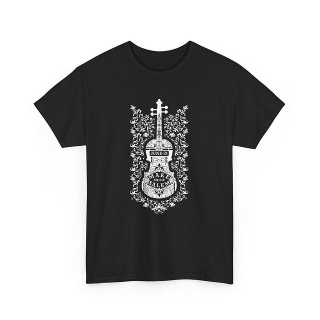 Make Music Salem Floral Violin Tee (POS) Apparel RiverCity Music Store - RiverCity Rockstar Academy Music Store, Salem Keizer Oregon