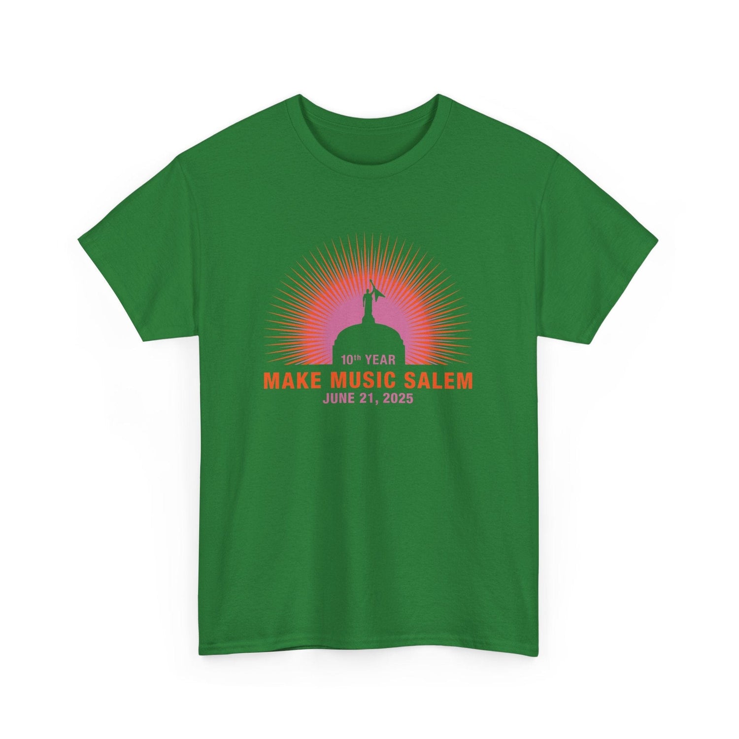 Make Music Day Salem Capital Sunset T-Shirt T-Shirt Printify - RiverCity Rockstar Academy Music Store, Salem Keizer Oregon