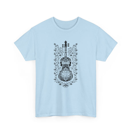 Make Music Day Salem Floral Violin Black Logo T-Shirt T-Shirt Printify - RiverCity Rockstar Academy Music Store, Salem Keizer Oregon