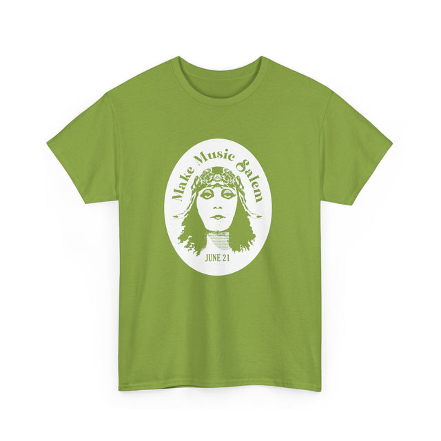 Make Music Day Salem Elsinore Girl White Logo T-Shirt T-Shirt Printify - RiverCity Rockstar Academy Music Store, Salem Keizer Oregon