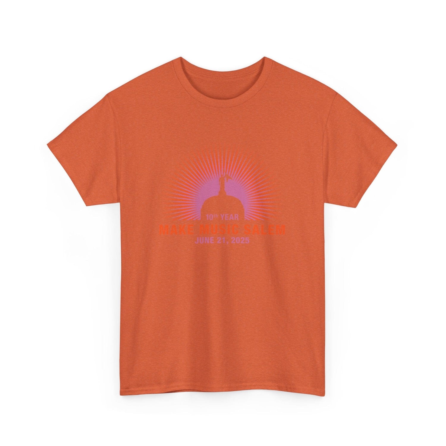 Make Music Day Salem Capital Sunset T-Shirt T-Shirt Printify - RiverCity Rockstar Academy Music Store, Salem Keizer Oregon