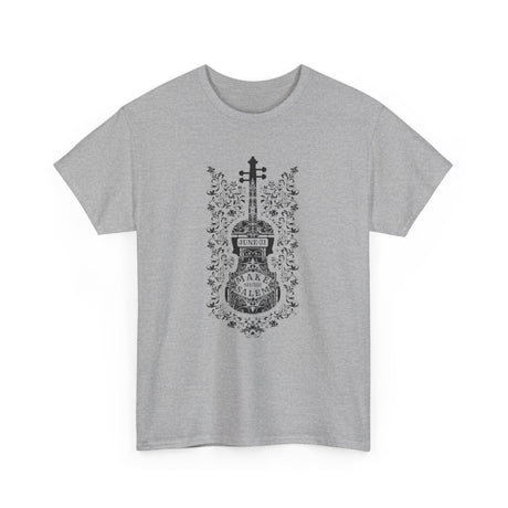 Make Music Day Salem Floral Violin Black Logo T-Shirt T-Shirt Printify - RiverCity Rockstar Academy Music Store, Salem Keizer Oregon
