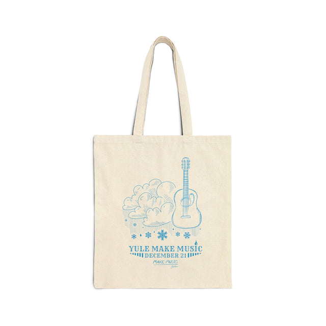 Yule Make Music Canvas Tote Bag Bags Printify - RiverCity Rockstar Academy Music Store, Salem Keizer Oregon