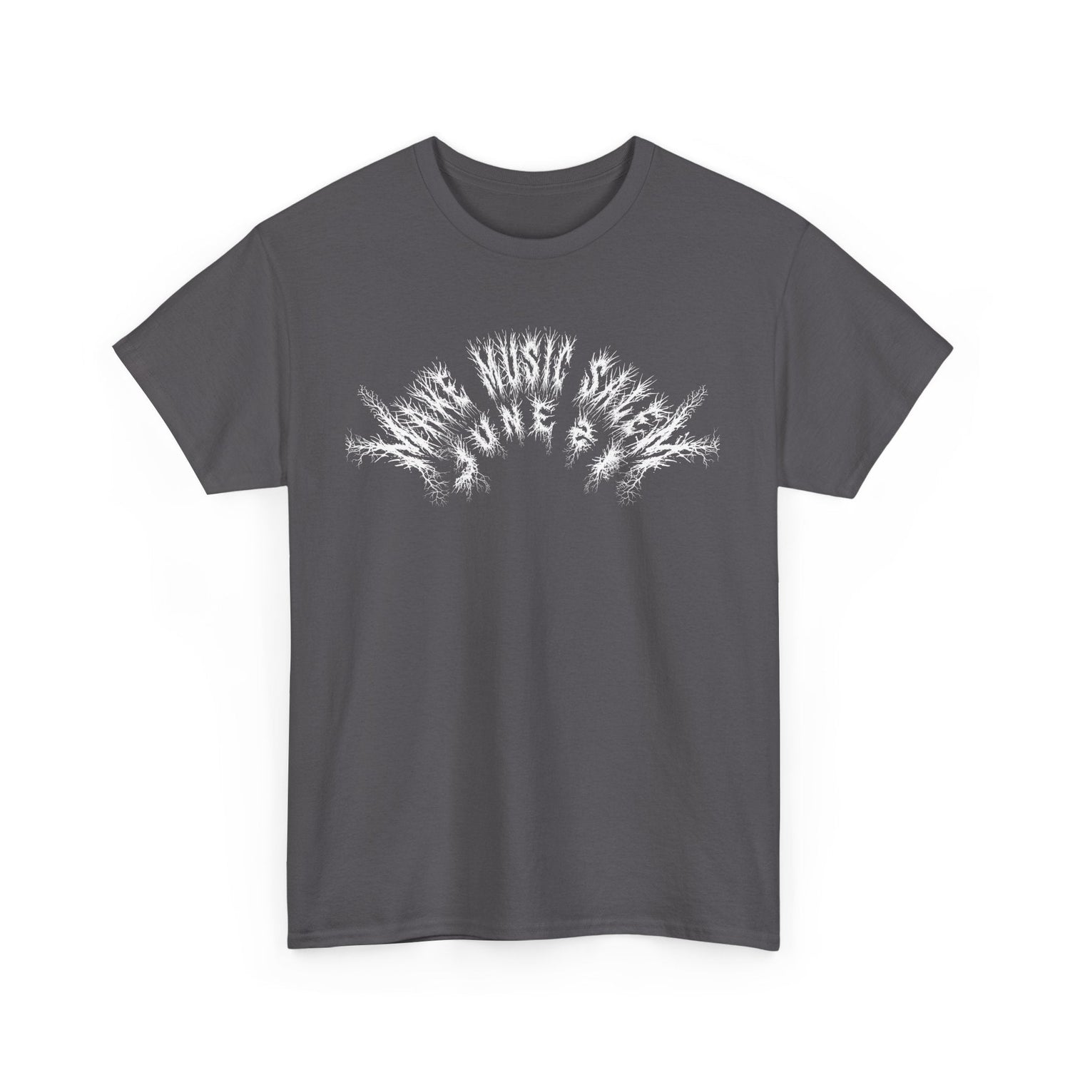 A vibrant metal T-shirt celebrating Make Music Day Salem featuring bold graphics and musical motifs